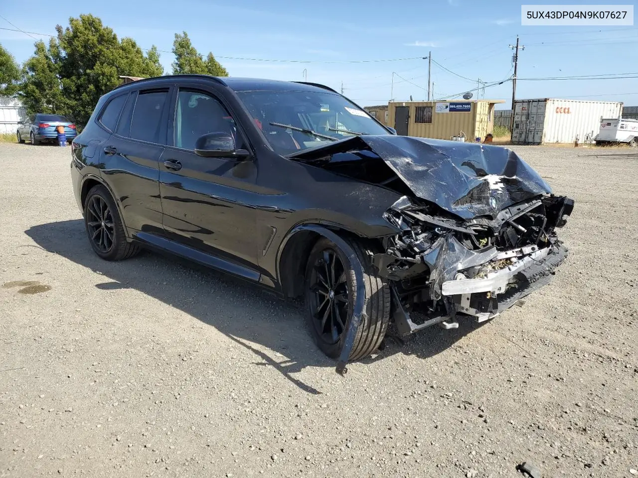 2022 BMW X3 Sdrive30I VIN: 5UX43DP04N9K07627 Lot: 57357095