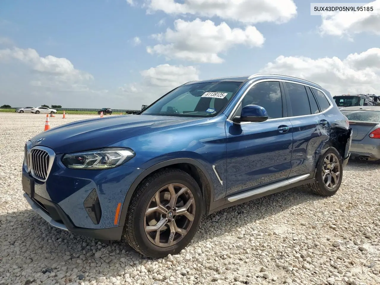 2022 BMW X3 Sdrive30I VIN: 5UX43DP05N9L95185 Lot: 61139125