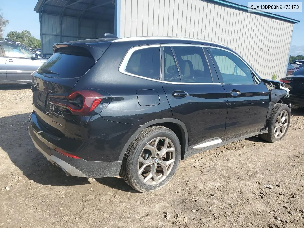 2022 BMW X3 Sdrive30I VIN: 5UX43DP03N9K73473 Lot: 61614815