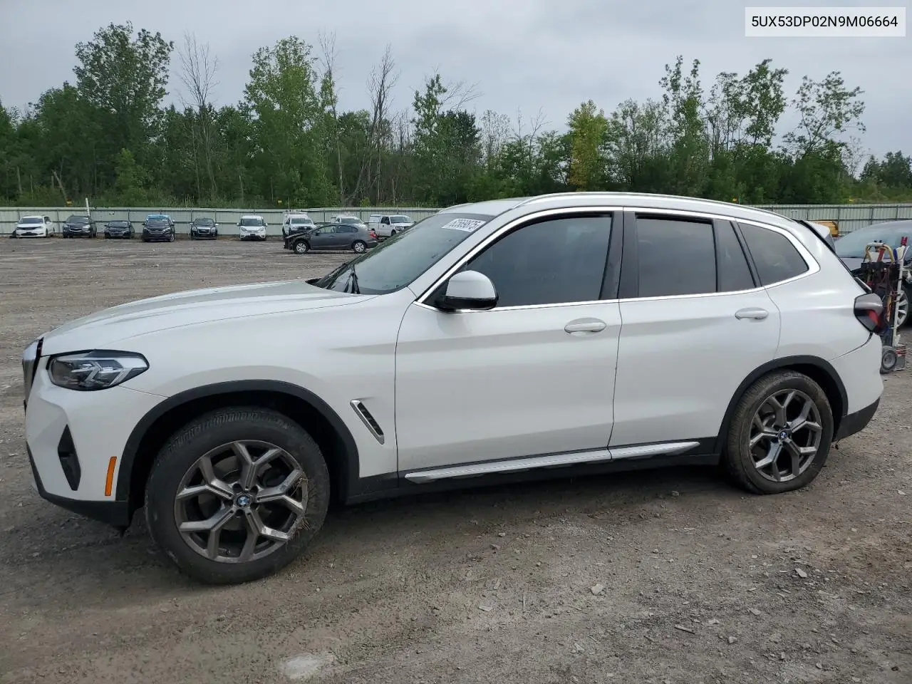 2022 BMW X3 xDrive30I VIN: 5UX53DP02N9M06664 Lot: 62569875