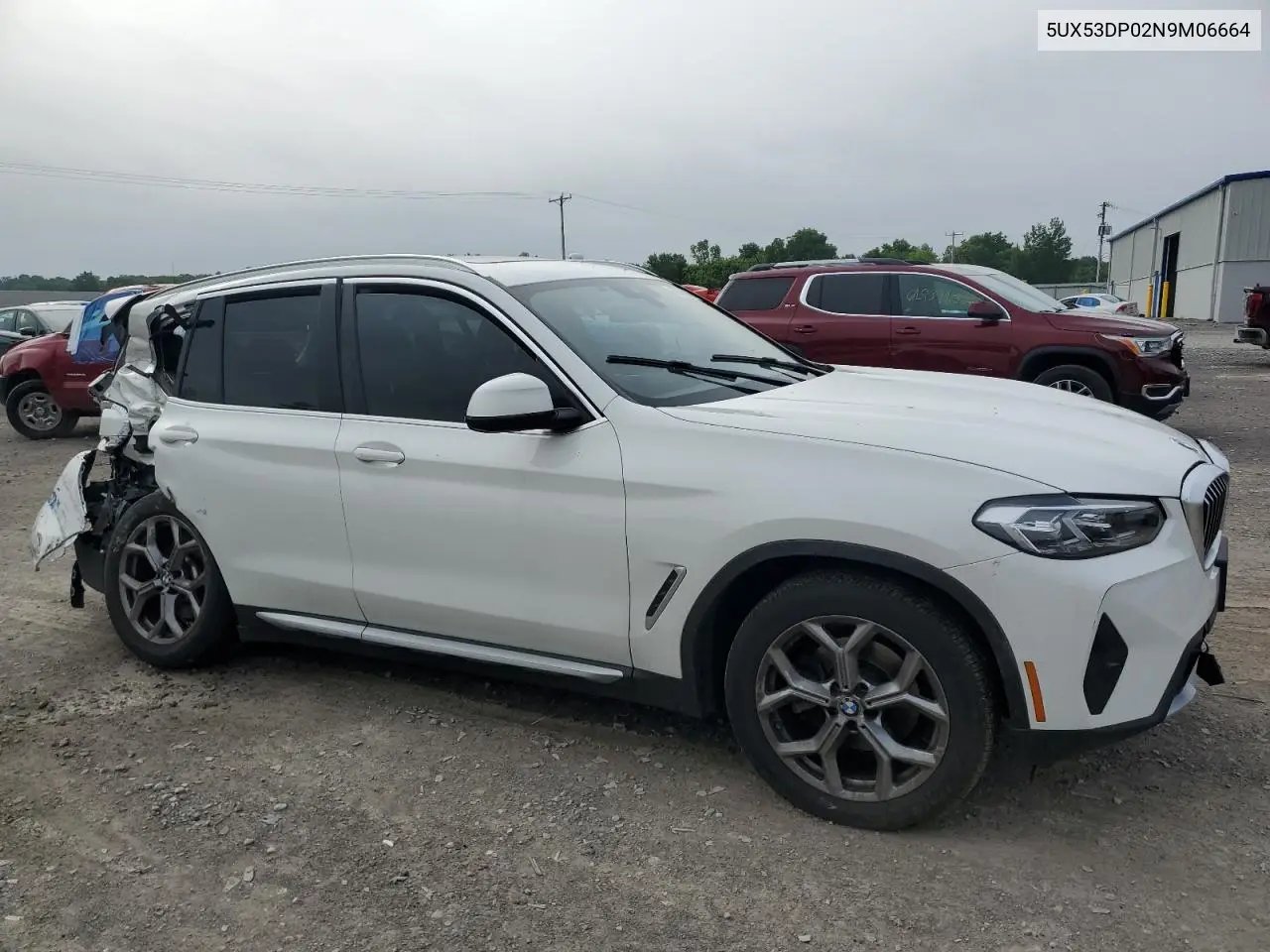 2022 BMW X3 xDrive30I VIN: 5UX53DP02N9M06664 Lot: 62569875