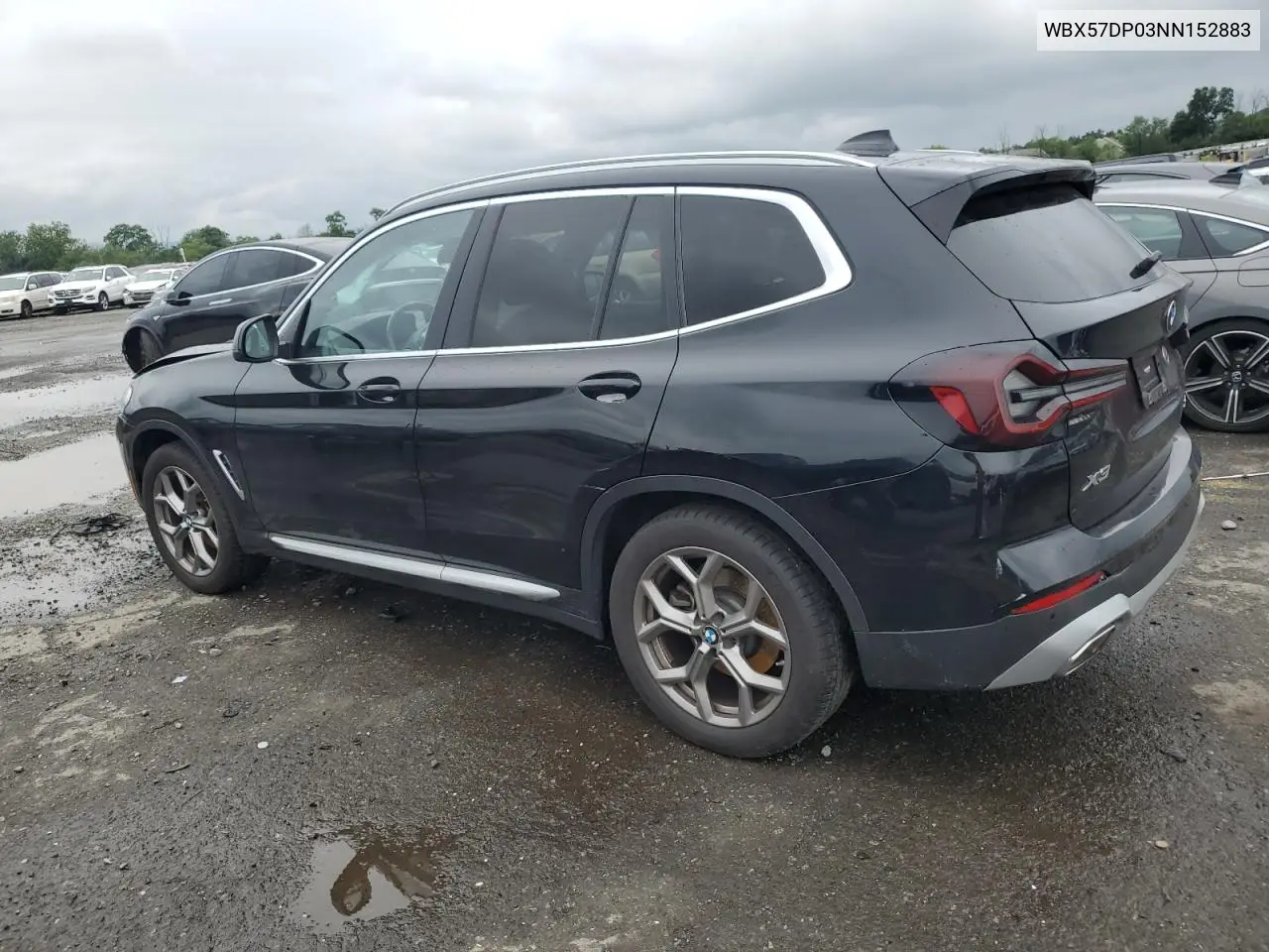 2022 BMW X3 xDrive30I VIN: WBX57DP03NN152883 Lot: 62833135