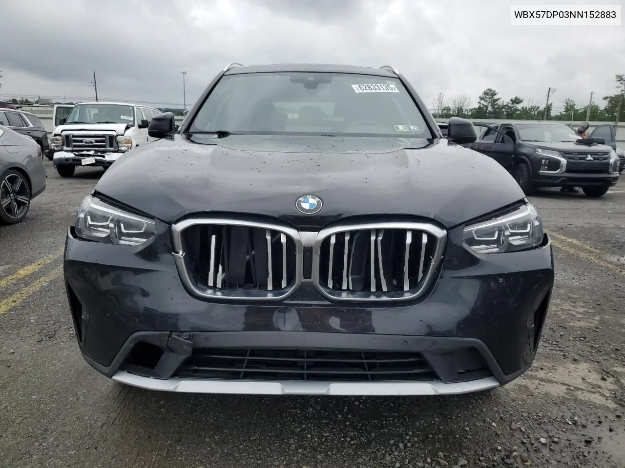 2022 BMW X3 xDrive30I VIN: WBX57DP03NN152883 Lot: 62833135