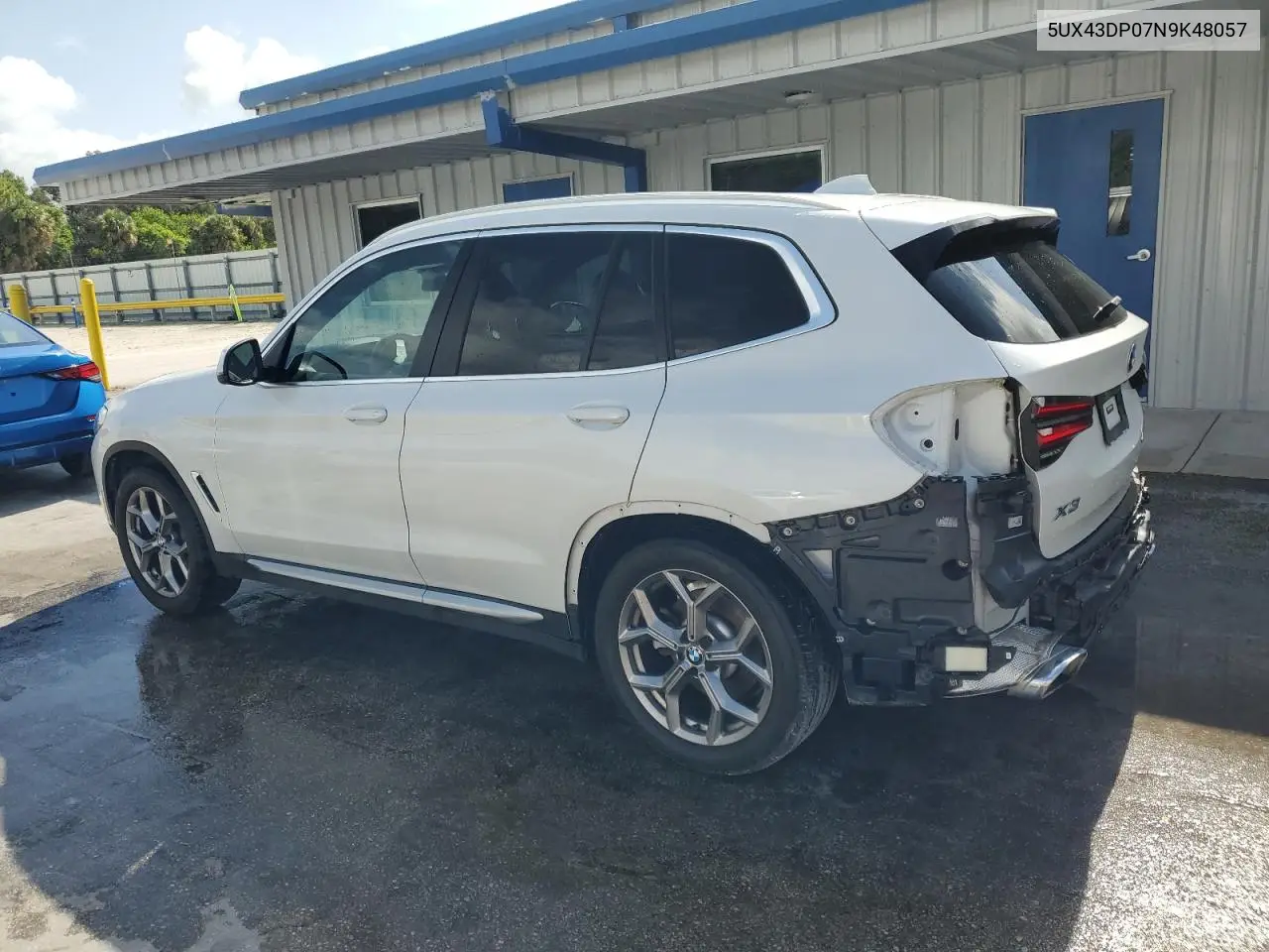 2022 BMW X3 Sdrive30I VIN: 5UX43DP07N9K48057 Lot: 63003315