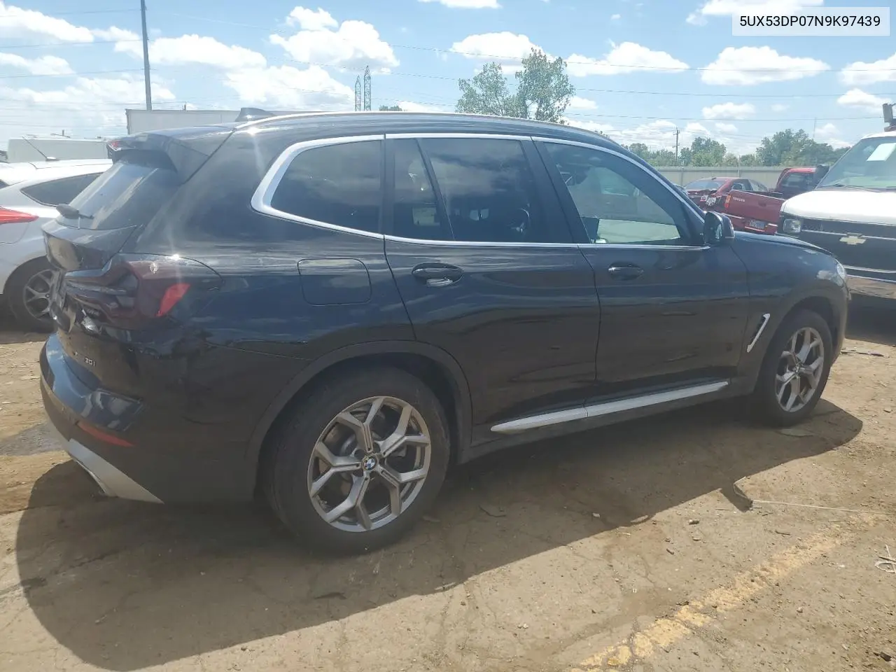 2022 BMW X3 xDrive30I VIN: 5UX53DP07N9K97439 Lot: 63067515