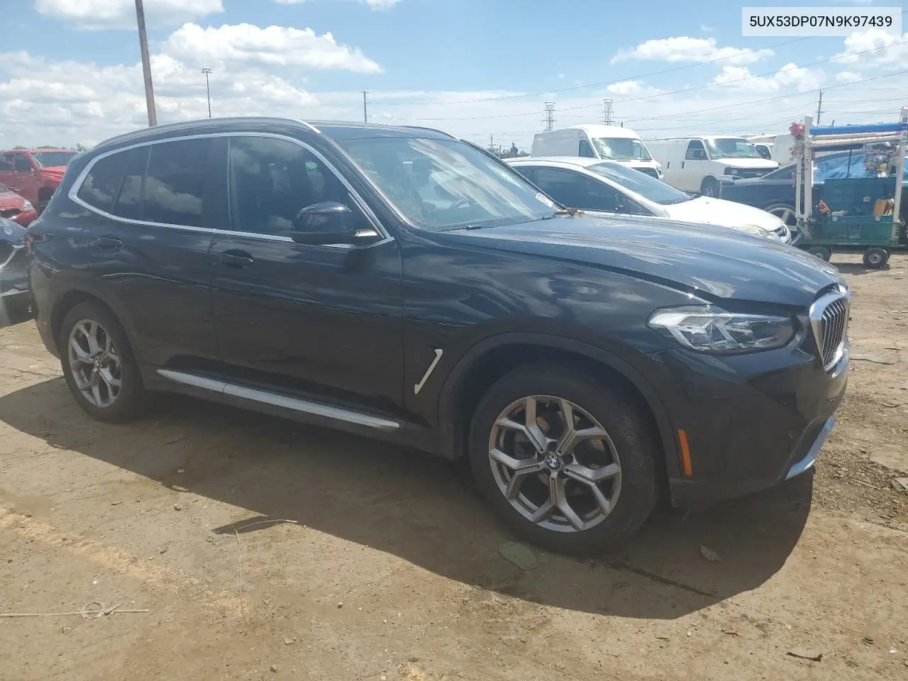 2022 BMW X3 xDrive30I VIN: 5UX53DP07N9K97439 Lot: 63067515
