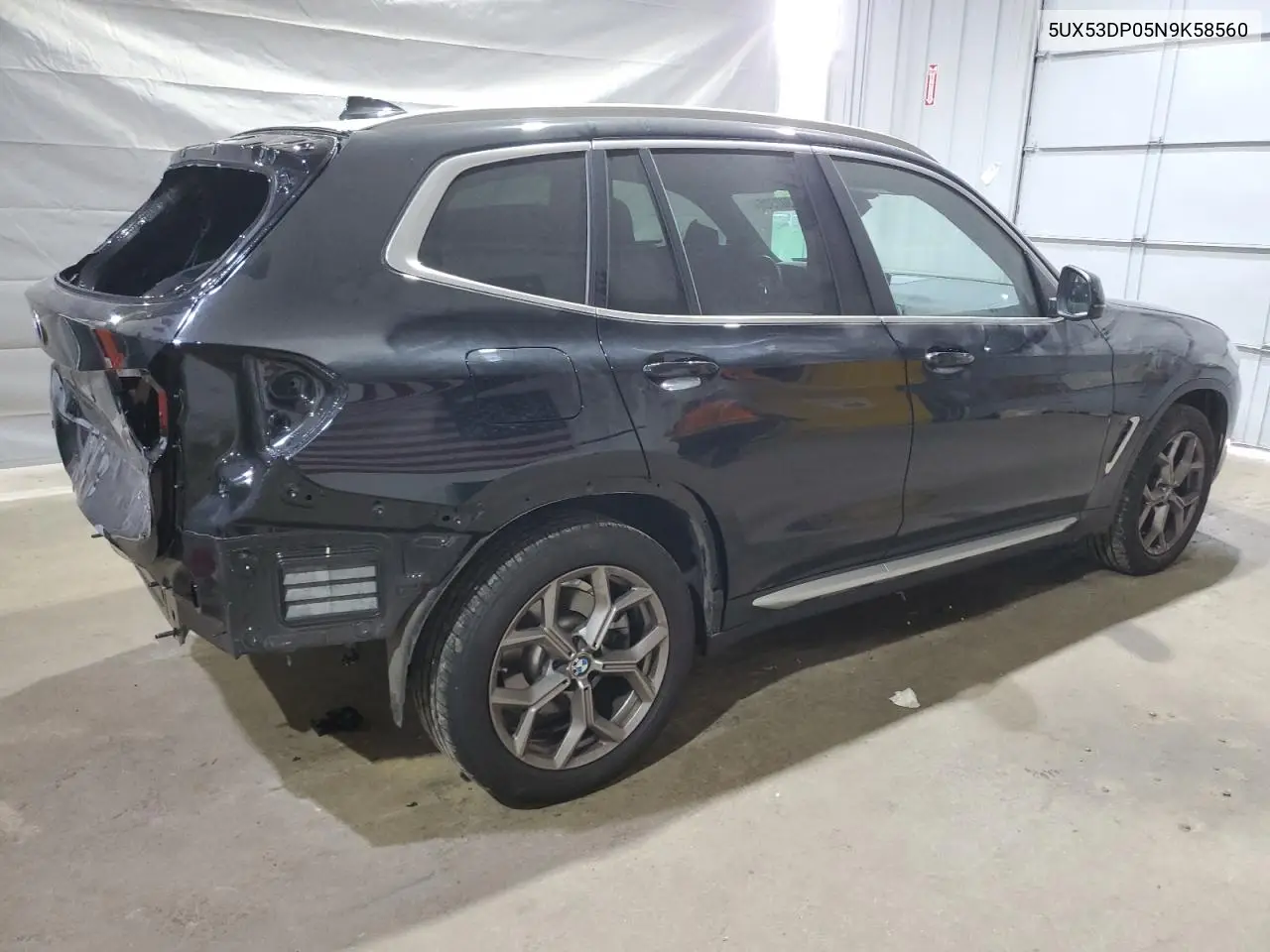 2022 BMW X3 xDrive30I VIN: 5UX53DP05N9K58560 Lot: 64302325