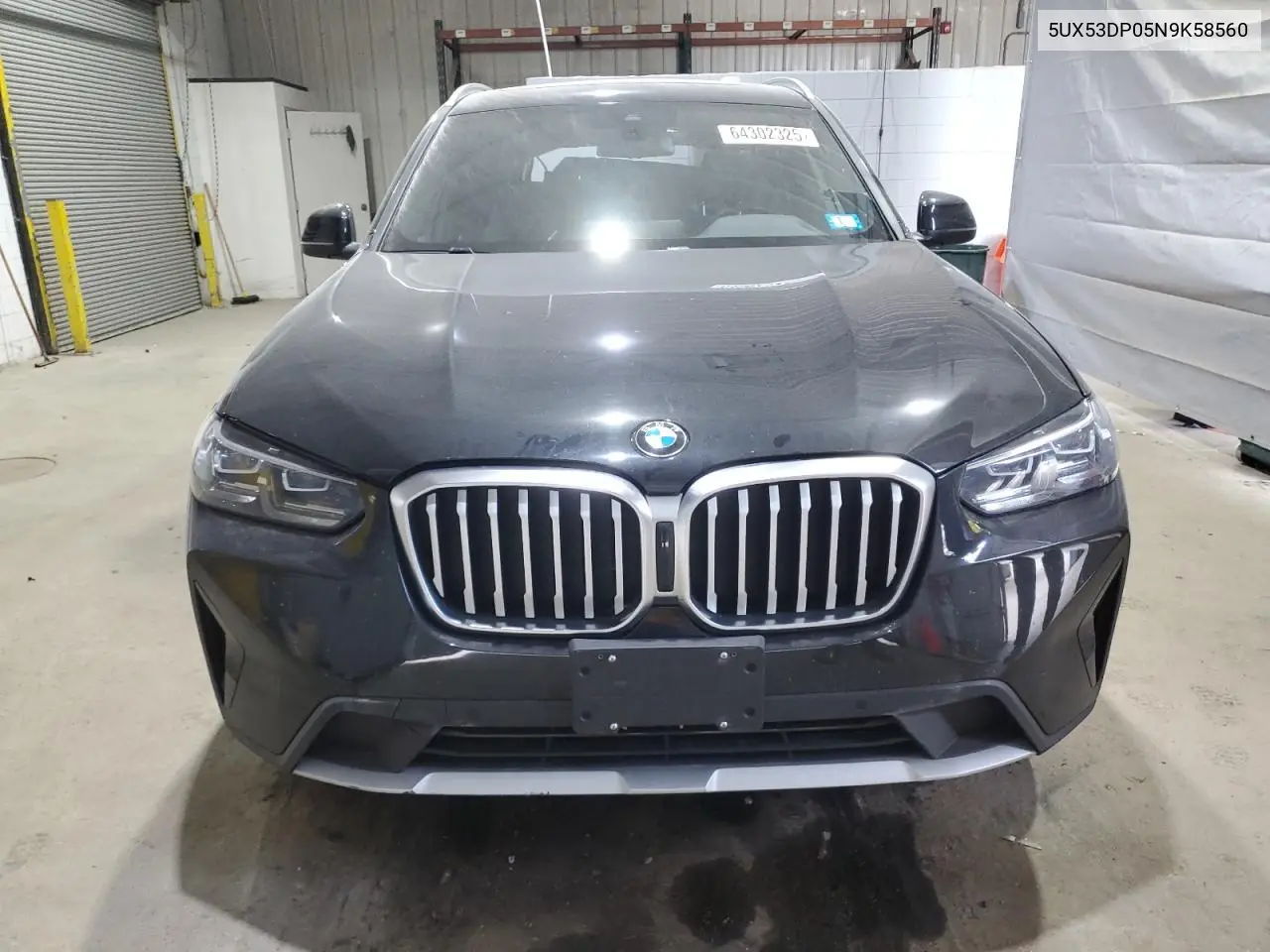 2022 BMW X3 xDrive30I VIN: 5UX53DP05N9K58560 Lot: 64302325