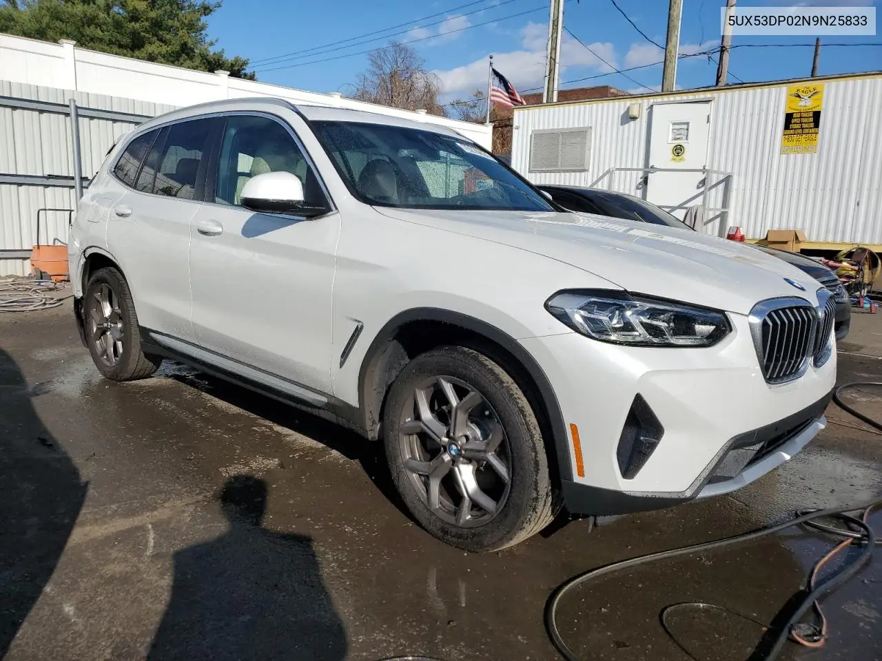 2022 BMW X3 xDrive30I VIN: 5UX53DP02N9N25833 Lot: 79270624