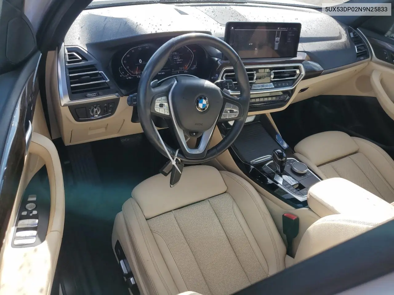 2022 BMW X3 xDrive30I VIN: 5UX53DP02N9N25833 Lot: 79270624