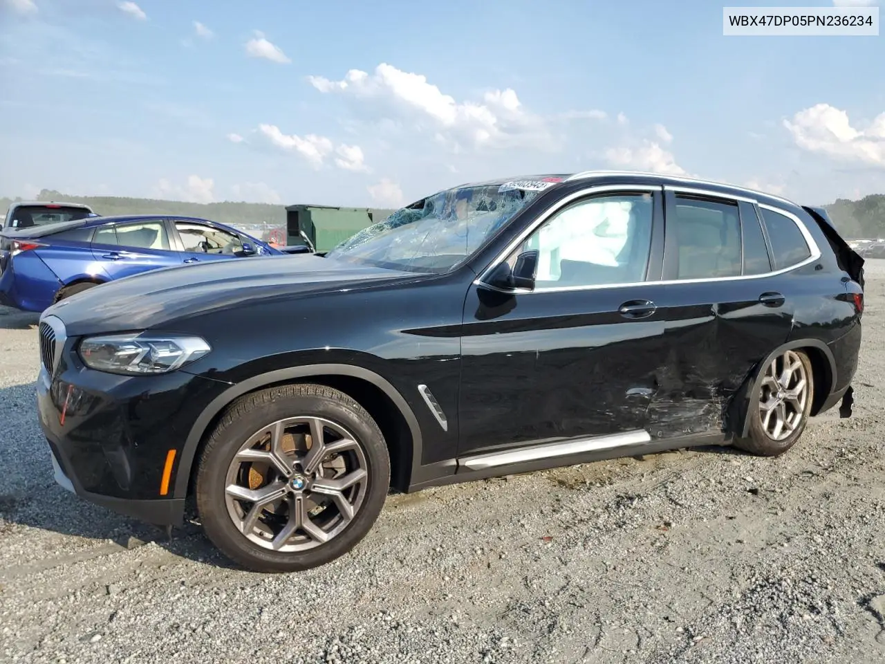 2023 BMW X3 Sdrive30I VIN: WBX47DP05PN236234 Lot: 59903945
