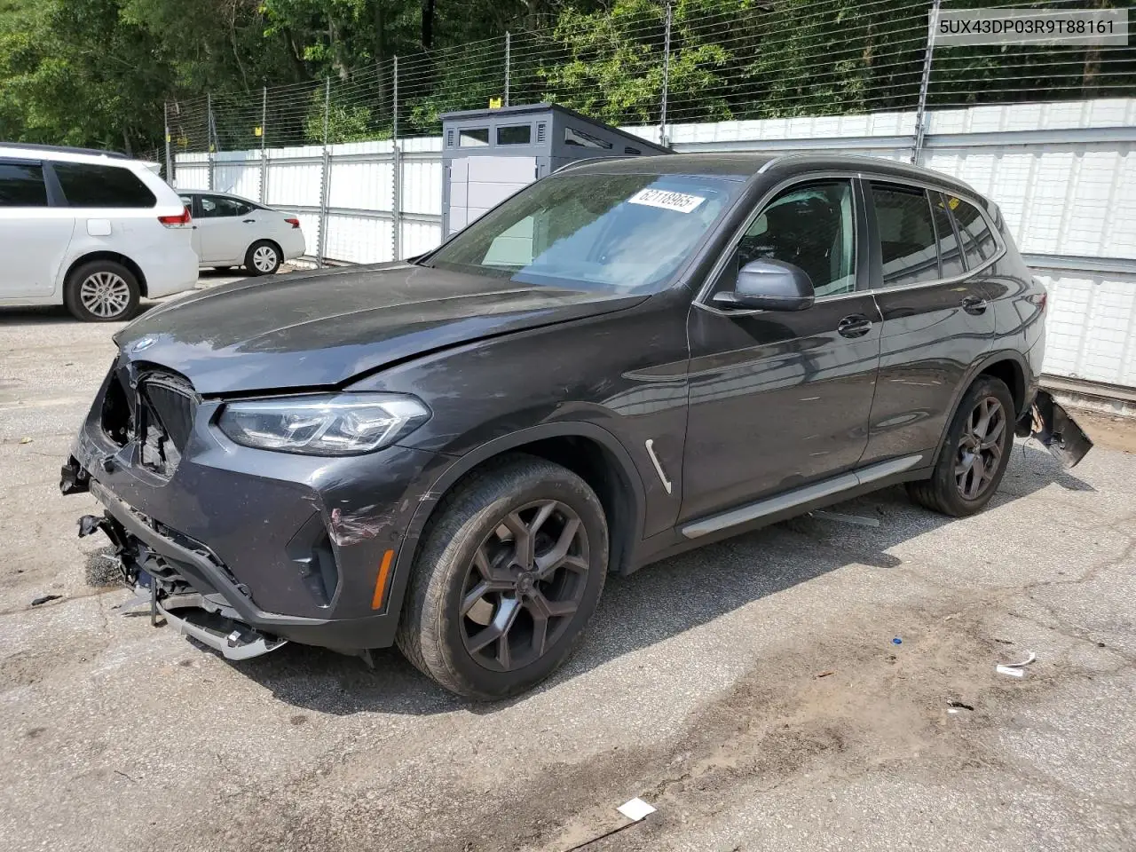 2024 BMW X3 Sdrive30I VIN: 5UX43DP03R9T88161 Lot: 62118965