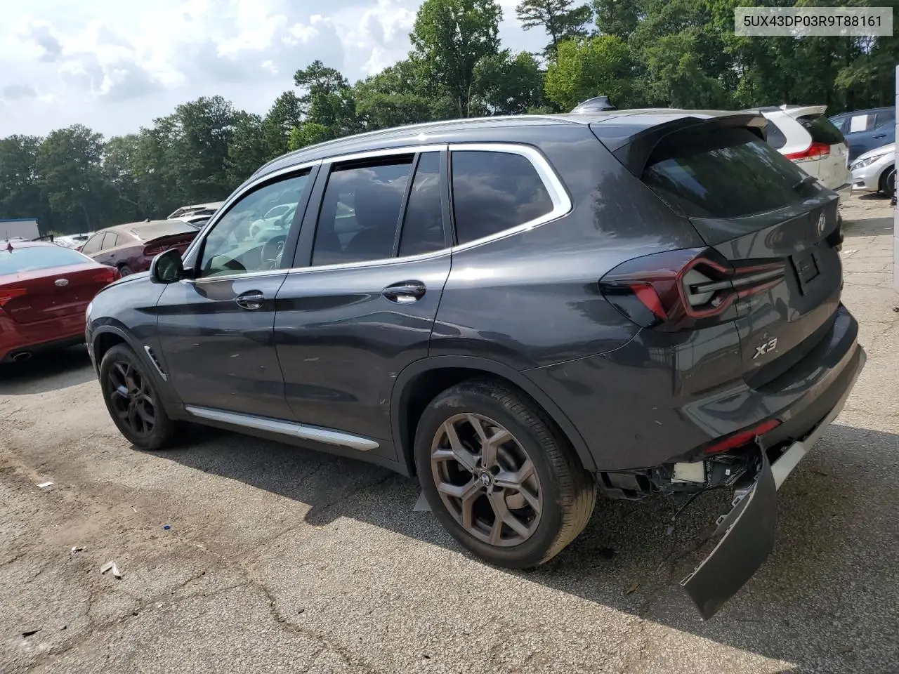 2024 BMW X3 Sdrive30I VIN: 5UX43DP03R9T88161 Lot: 62118965