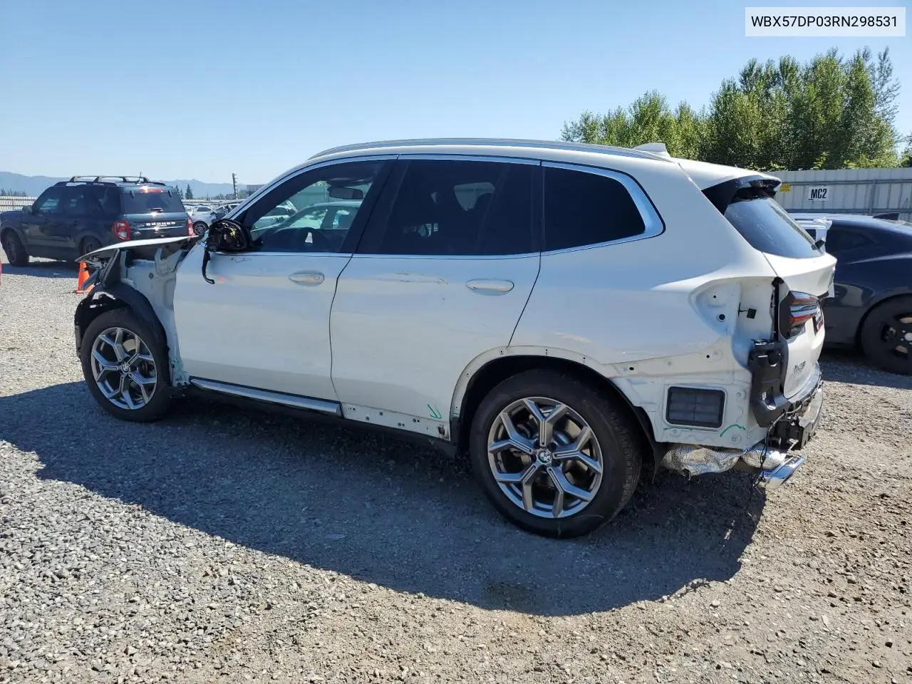 2024 BMW X3 xDrive30I VIN: WBX57DP03RN298531 Lot: 63040635