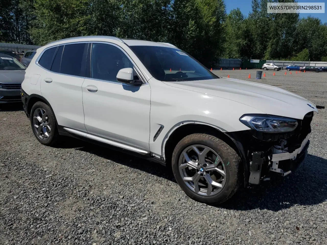 2024 BMW X3 xDrive30I VIN: WBX57DP03RN298531 Lot: 63040635