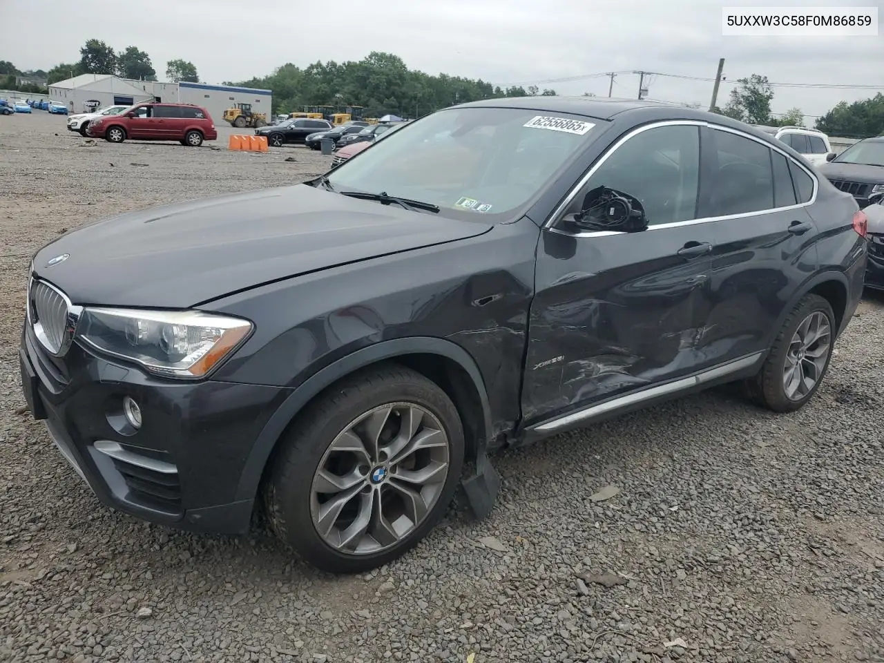 2015 BMW X4 xDrive28I VIN: 5UXXW3C58F0M86859 Lot: 62556865