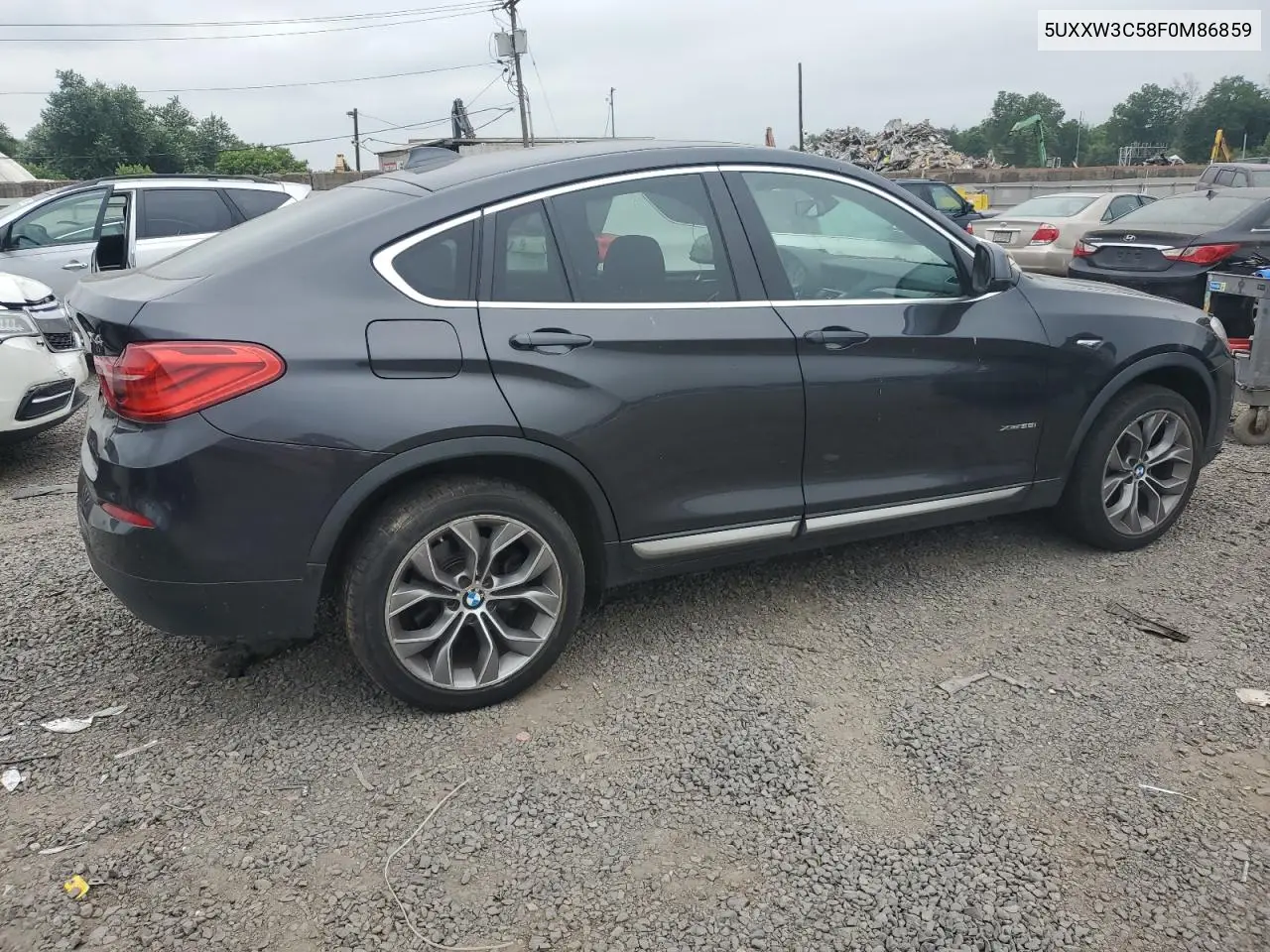 2015 BMW X4 xDrive28I VIN: 5UXXW3C58F0M86859 Lot: 62556865