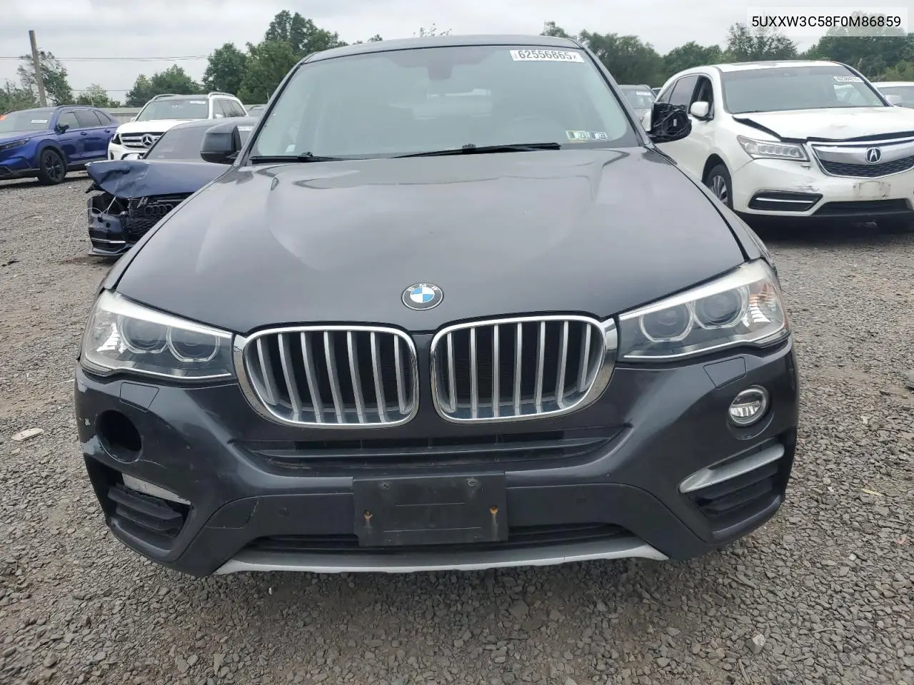 2015 BMW X4 xDrive28I VIN: 5UXXW3C58F0M86859 Lot: 62556865