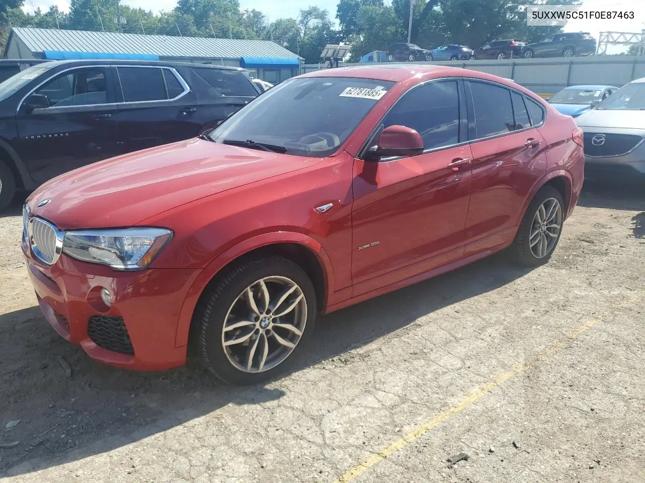 2015 BMW X4 xDrive35I VIN: 5UXXW5C51F0E87463 Lot: 62781885