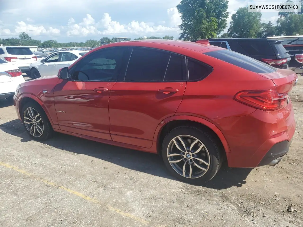 2015 BMW X4 xDrive35I VIN: 5UXXW5C51F0E87463 Lot: 62781885