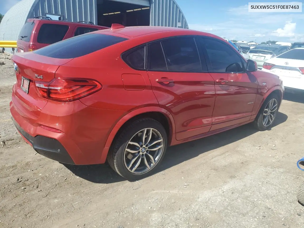 2015 BMW X4 xDrive35I VIN: 5UXXW5C51F0E87463 Lot: 62781885