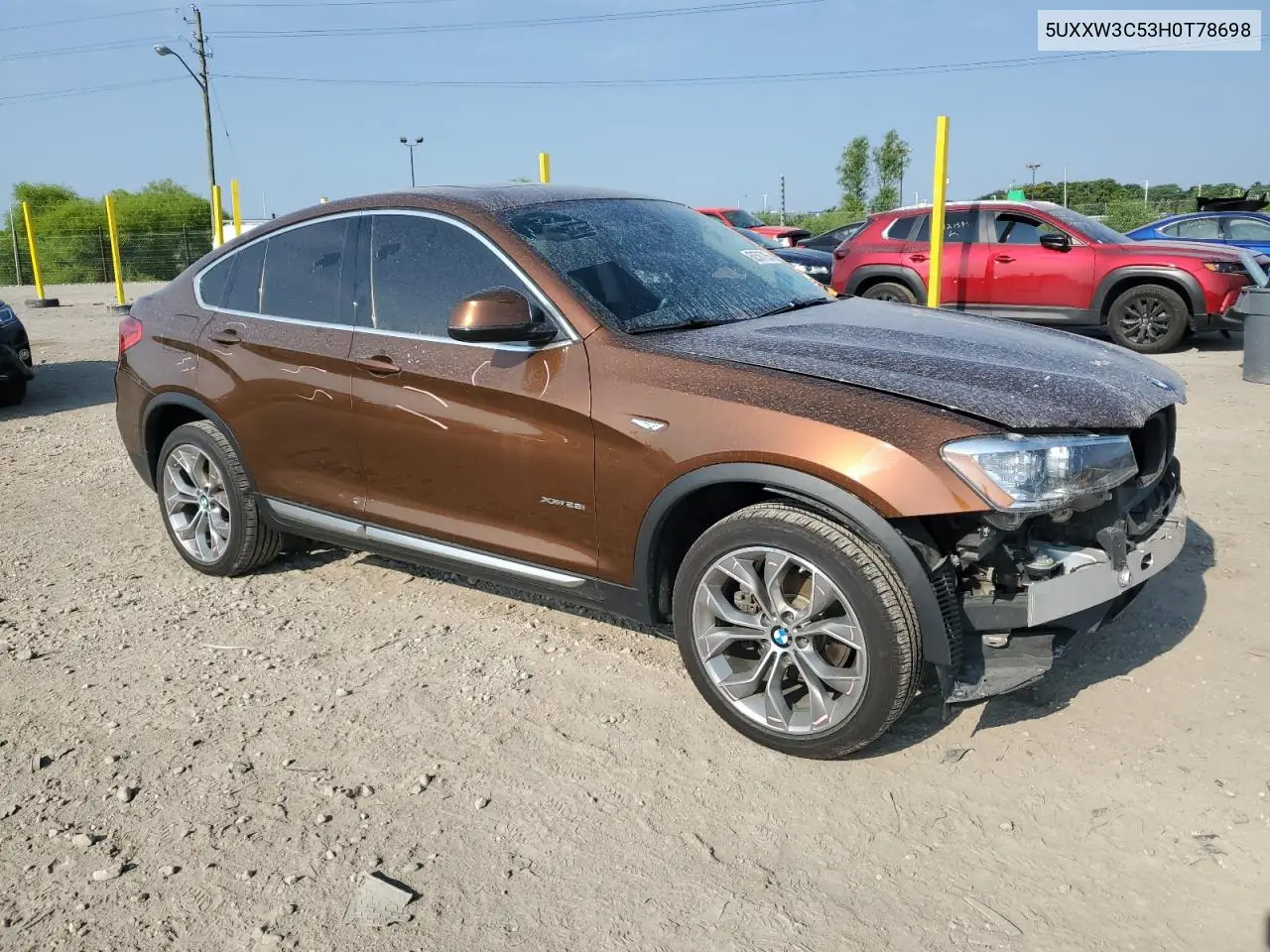 2017 BMW X4 xDrive28I VIN: 5UXXW3C53H0T78698 Lot: 62587265