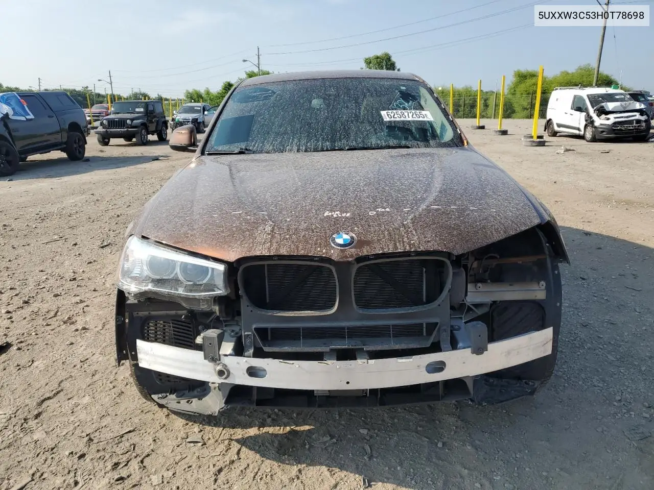 2017 BMW X4 xDrive28I VIN: 5UXXW3C53H0T78698 Lot: 62587265