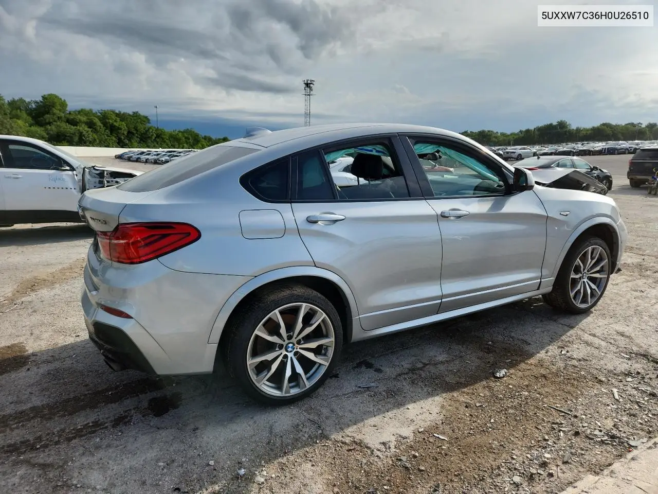 2017 BMW X4 xDrivem40I VIN: 5UXXW7C36H0U26510 Lot: 62700515