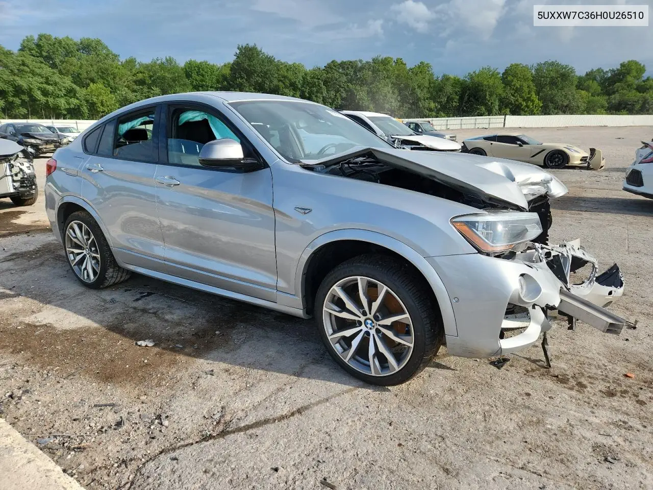 2017 BMW X4 xDrivem40I VIN: 5UXXW7C36H0U26510 Lot: 62700515