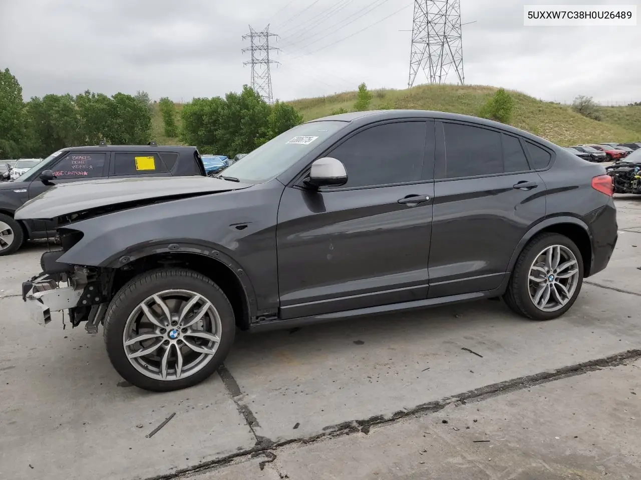 2017 BMW X4 xDrivem40I VIN: 5UXXW7C38H0U26489 Lot: 63006775