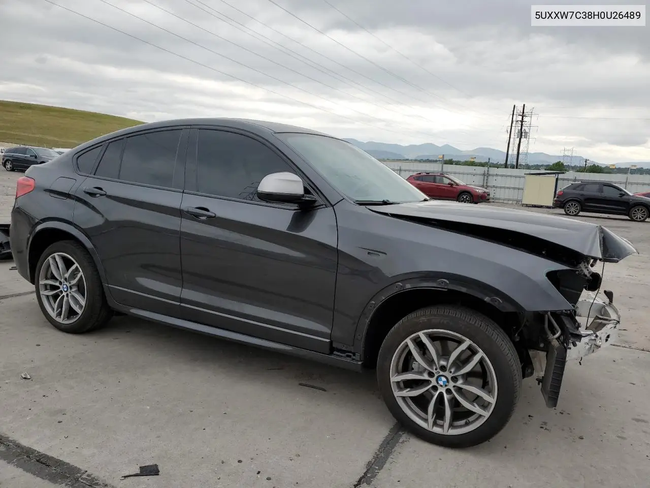 2017 BMW X4 xDrivem40I VIN: 5UXXW7C38H0U26489 Lot: 63006775