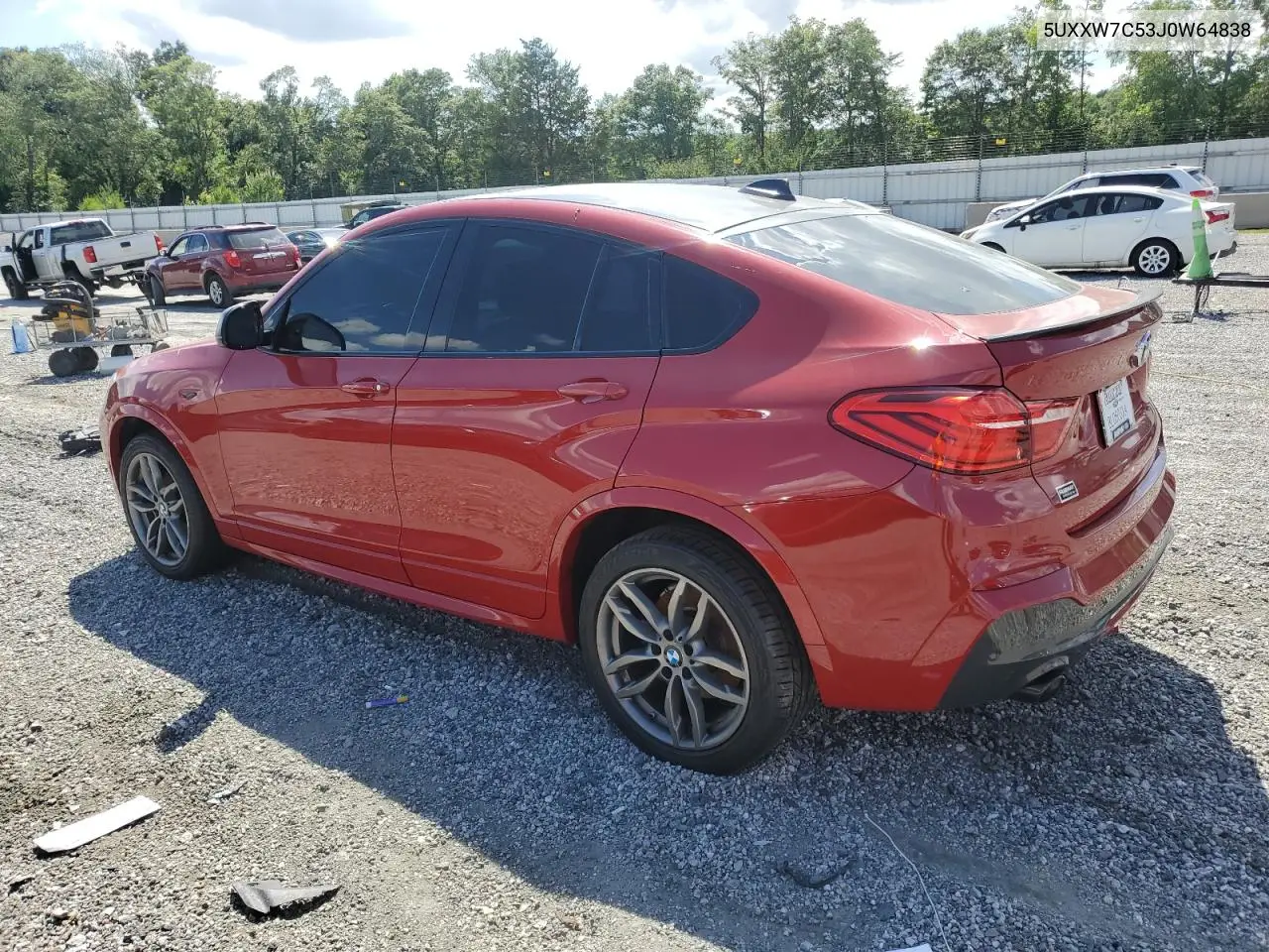 2018 BMW X4 xDrivem40I VIN: 5UXXW7C53J0W64838 Lot: 61184545