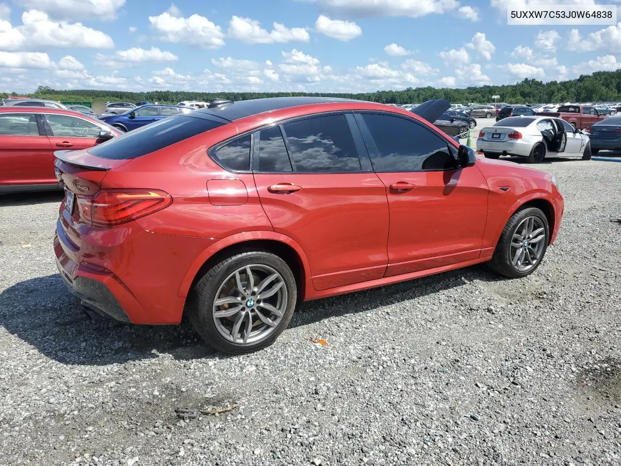 2018 BMW X4 xDrivem40I VIN: 5UXXW7C53J0W64838 Lot: 61184545