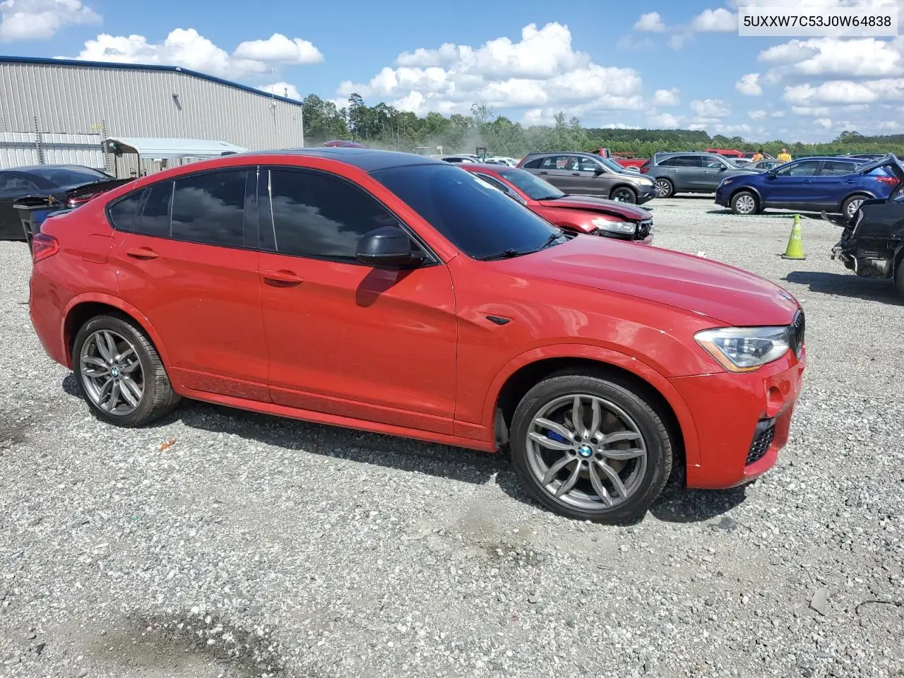 2018 BMW X4 xDrivem40I VIN: 5UXXW7C53J0W64838 Lot: 61184545