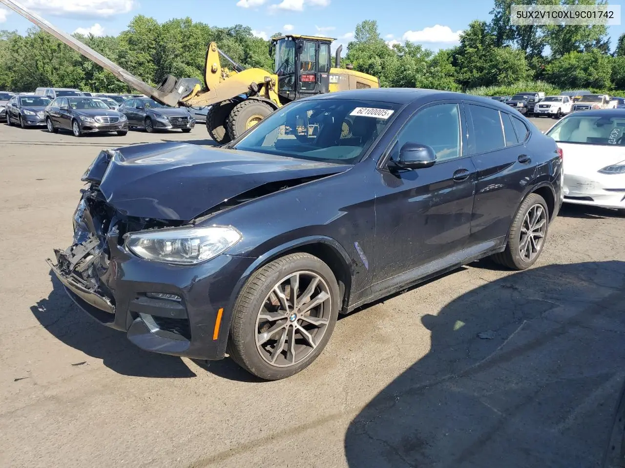 2020 BMW X4 xDrive30I VIN: 5UX2V1C0XL9C01742 Lot: 62100005