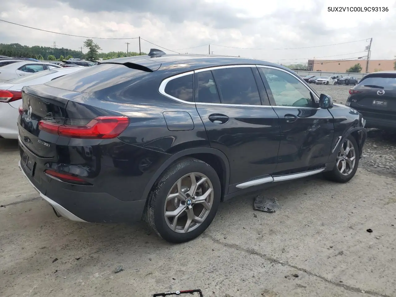 2020 BMW X4 xDrive30I VIN: 5UX2V1C00L9C93136 Lot: 62766585
