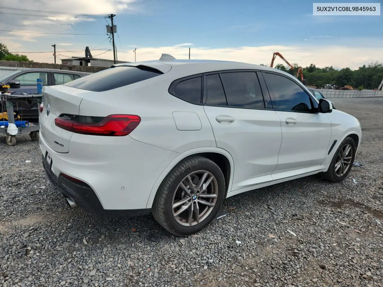 2020 BMW X4 xDrive30I VIN: 5UX2V1C08L9B45963 Lot: 63091025
