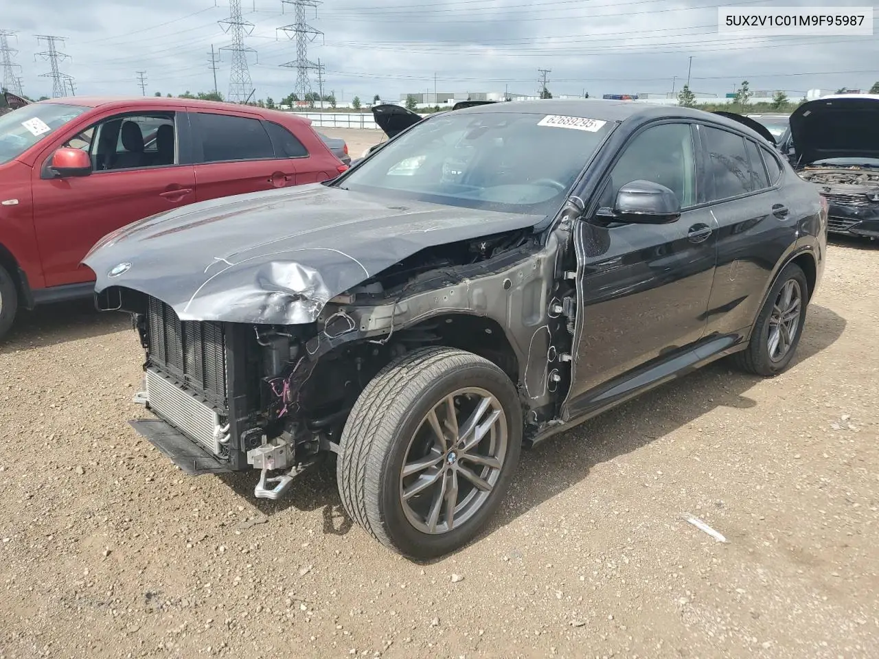 2021 BMW X4 xDrive30I VIN: 5UX2V1C01M9F95987 Lot: 62689295
