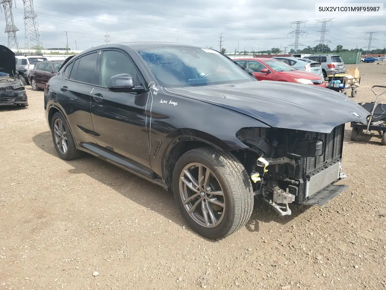 2021 BMW X4 xDrive30I VIN: 5UX2V1C01M9F95987 Lot: 62689295