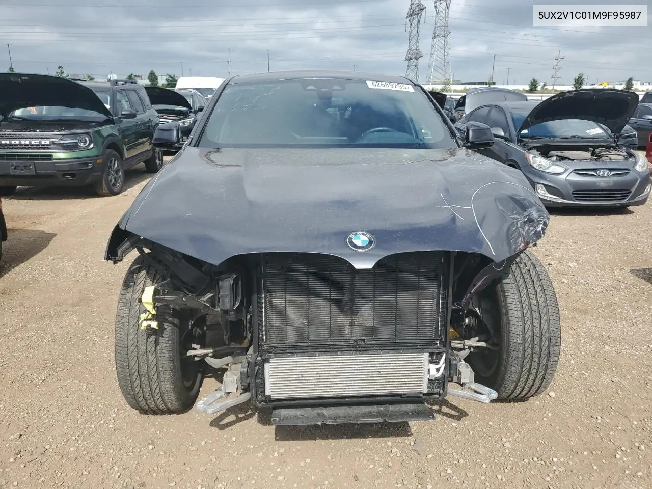 2021 BMW X4 xDrive30I VIN: 5UX2V1C01M9F95987 Lot: 62689295