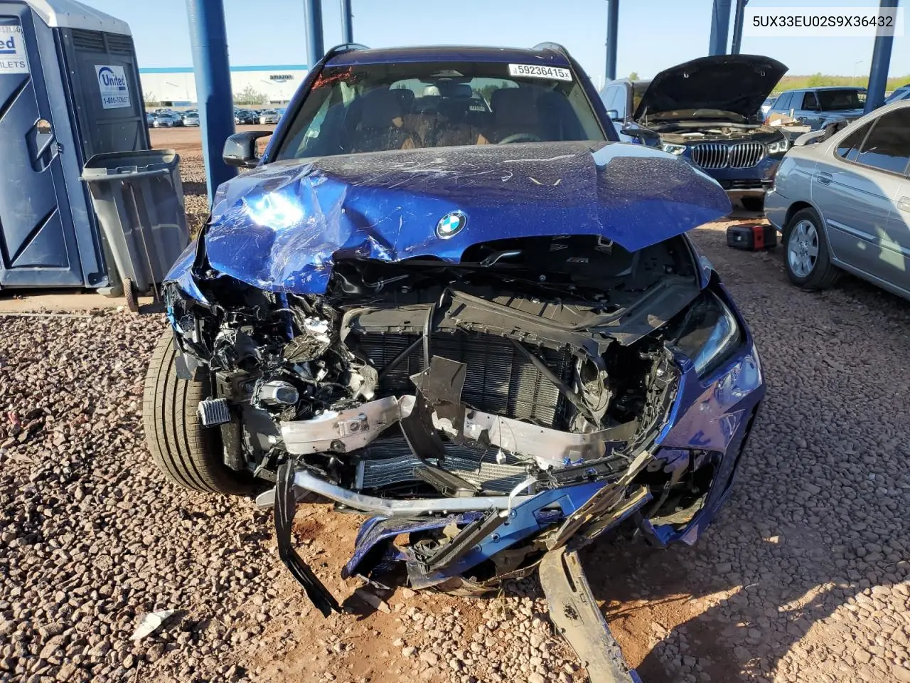 2025 BMW X5 M60I VIN: 5UX33EU02S9X36432 Lot: 59236415