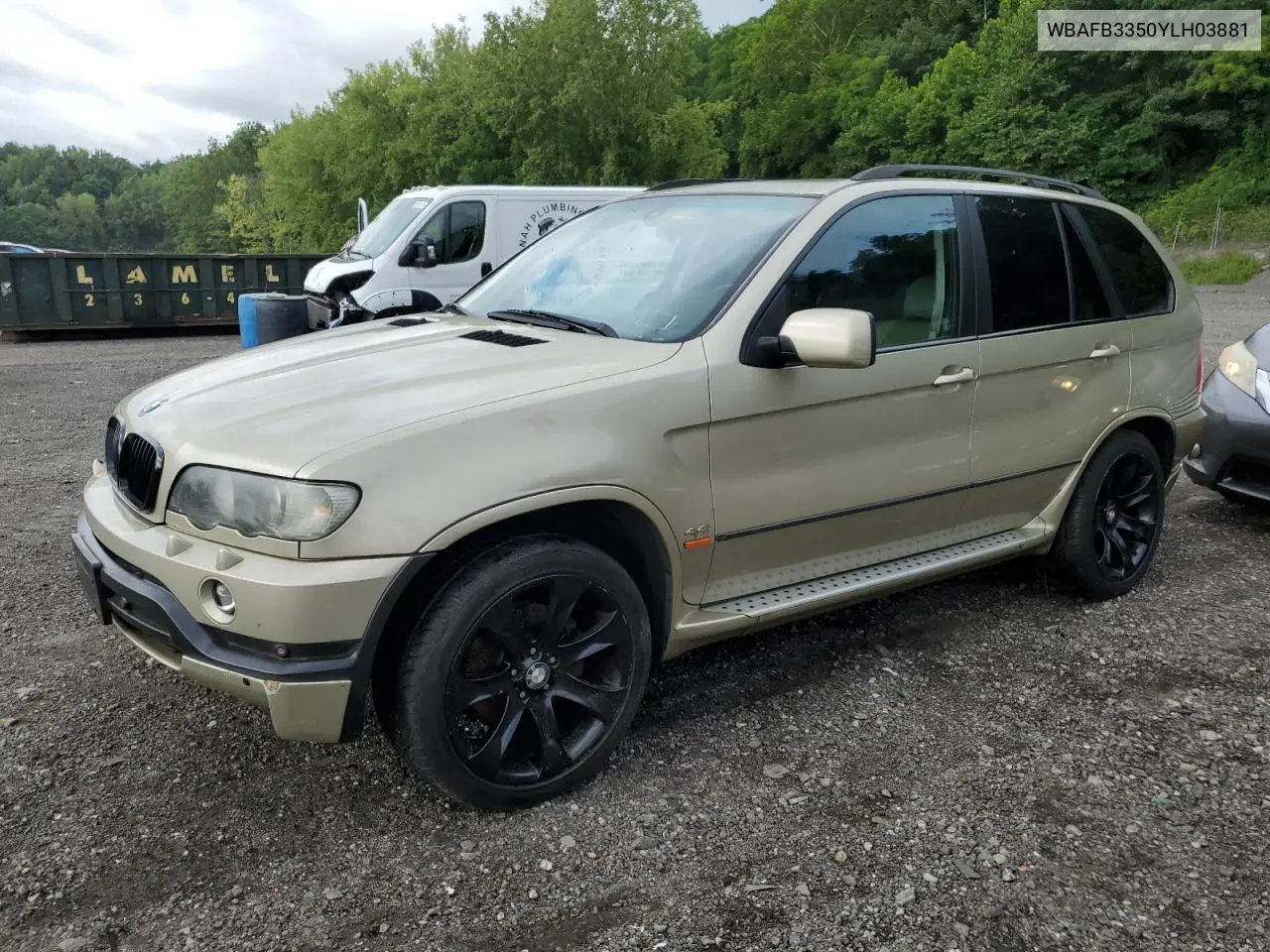 2000 BMW X5 4.4I VIN: WBAFB3350YLH03881 Lot: 65043245