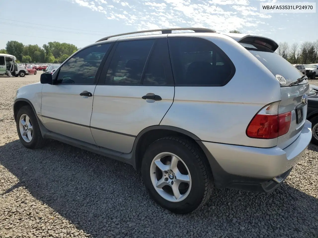 2001 BMW X5 3.0I VIN: WBAFA53531LP24970 Lot: 55634345