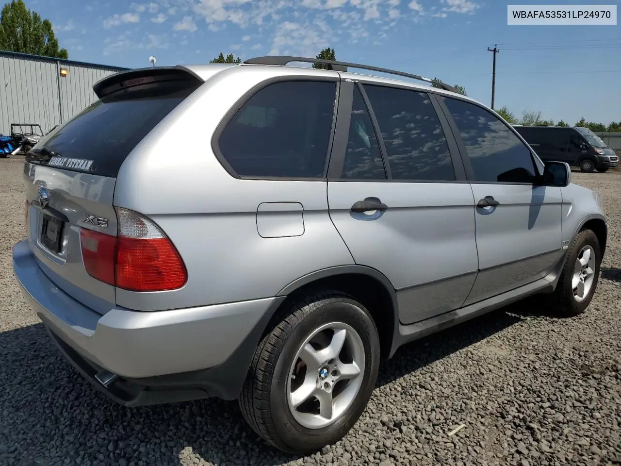 2001 BMW X5 3.0I VIN: WBAFA53531LP24970 Lot: 55634345