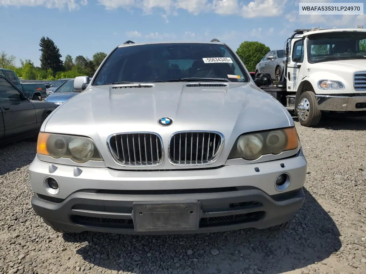 2001 BMW X5 3.0I VIN: WBAFA53531LP24970 Lot: 55634345