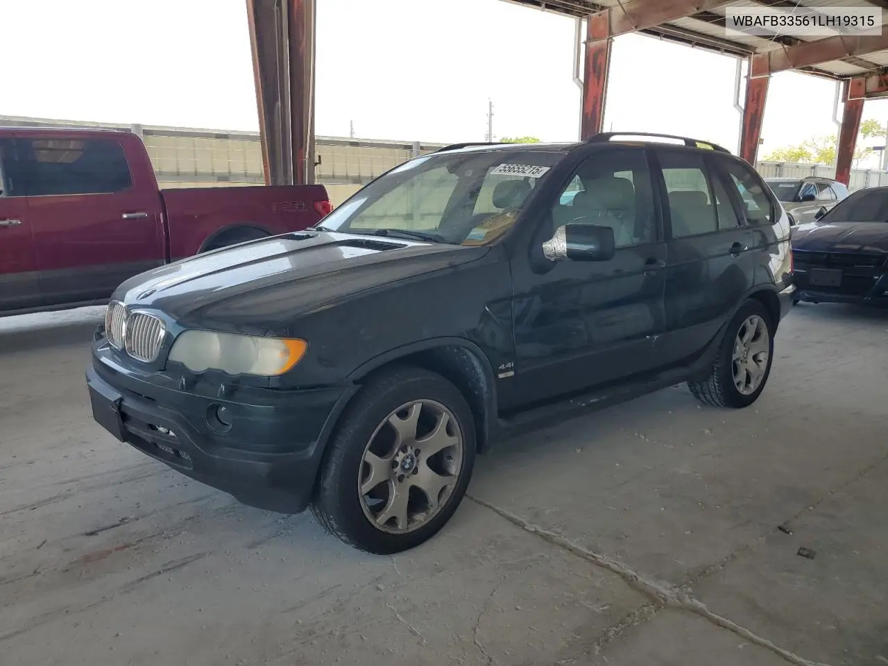 2001 BMW X5 4.4I VIN: WBAFB33561LH19315 Lot: 55655215