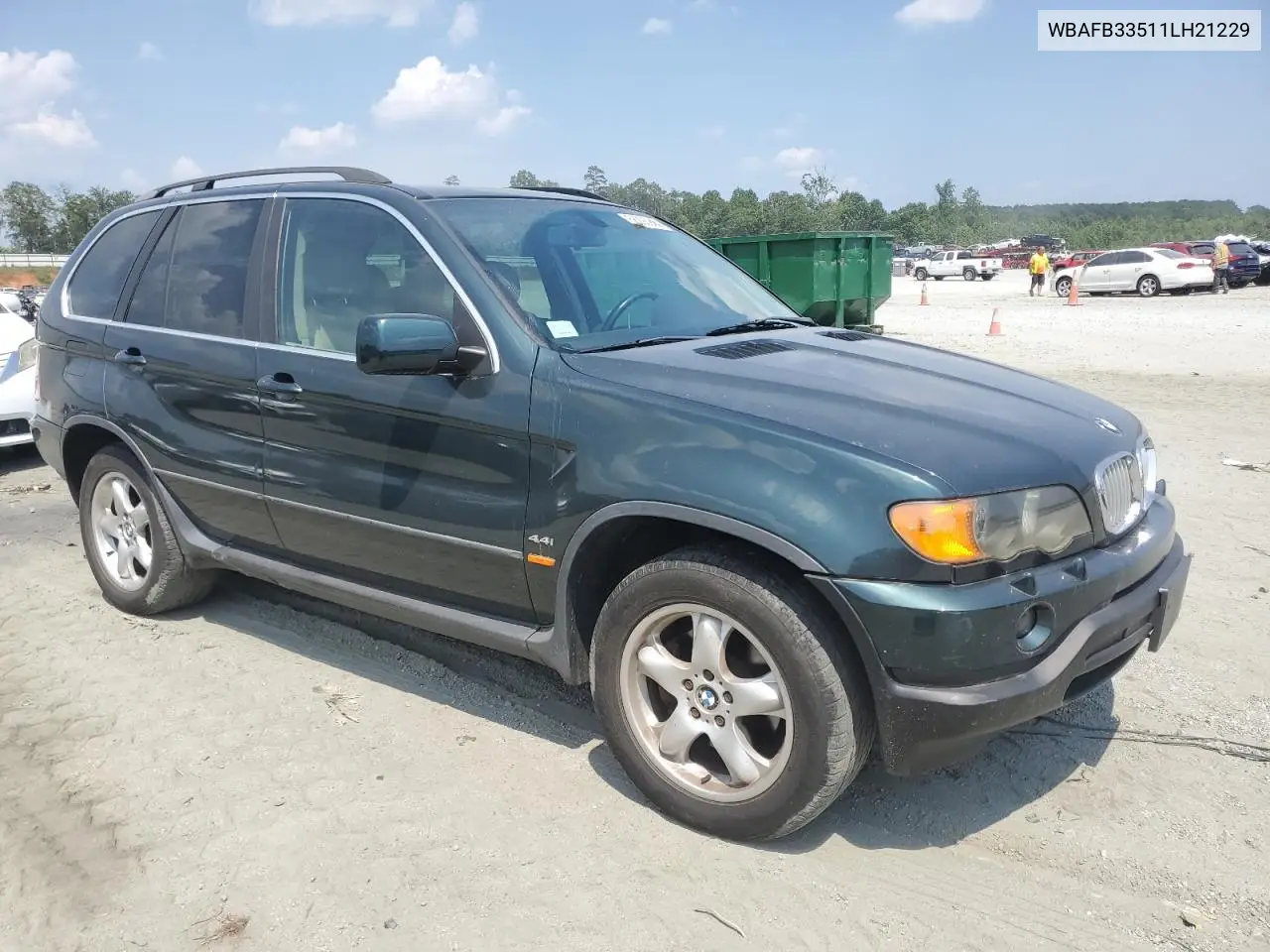 2001 BMW X5 4.4I VIN: WBAFB33511LH21229 Lot: 58293945