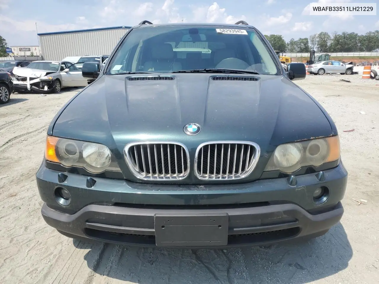 2001 BMW X5 4.4I VIN: WBAFB33511LH21229 Lot: 58293945