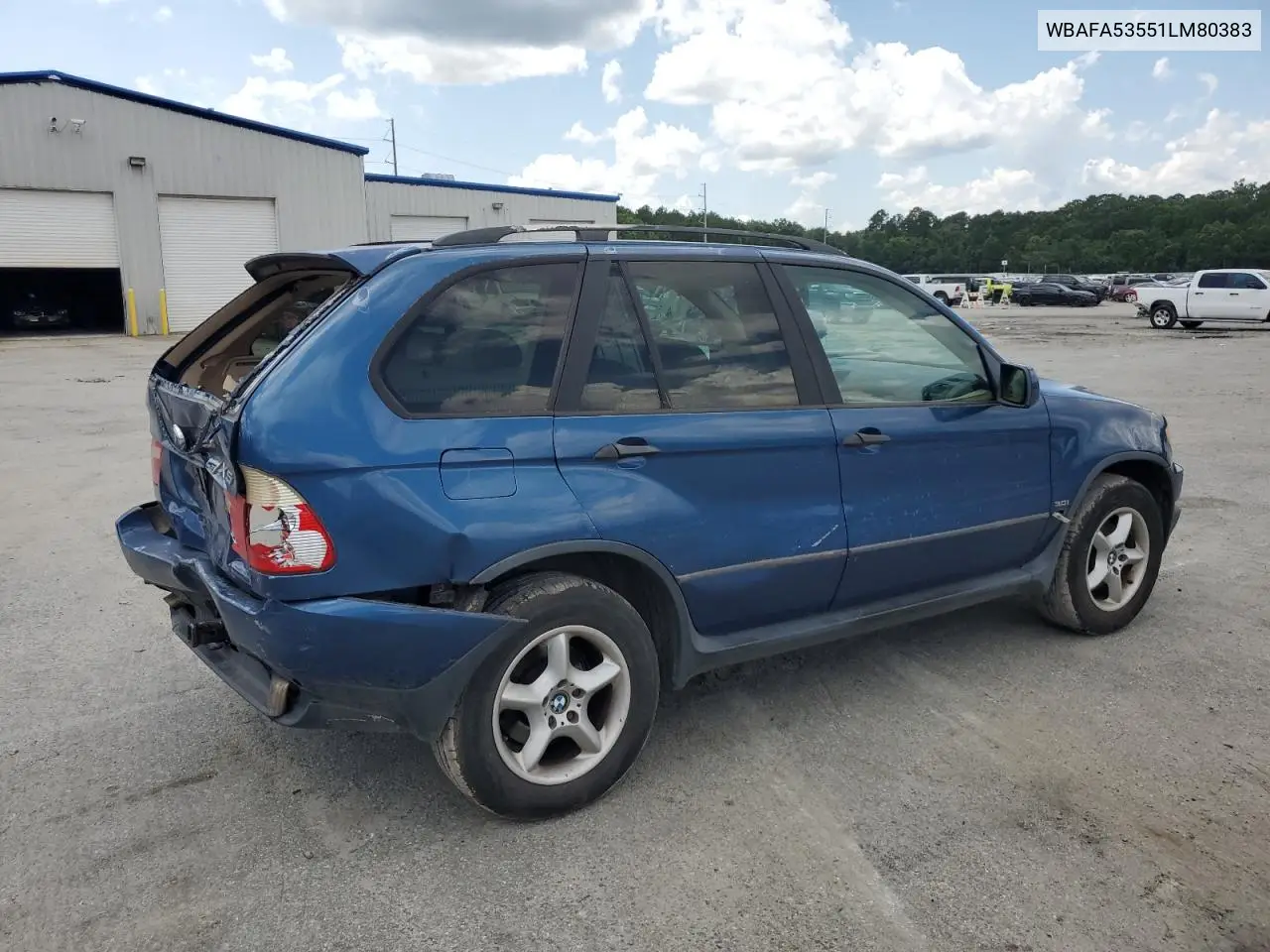 2001 BMW X5 3.0I VIN: WBAFA53551LM80383 Lot: 59866025