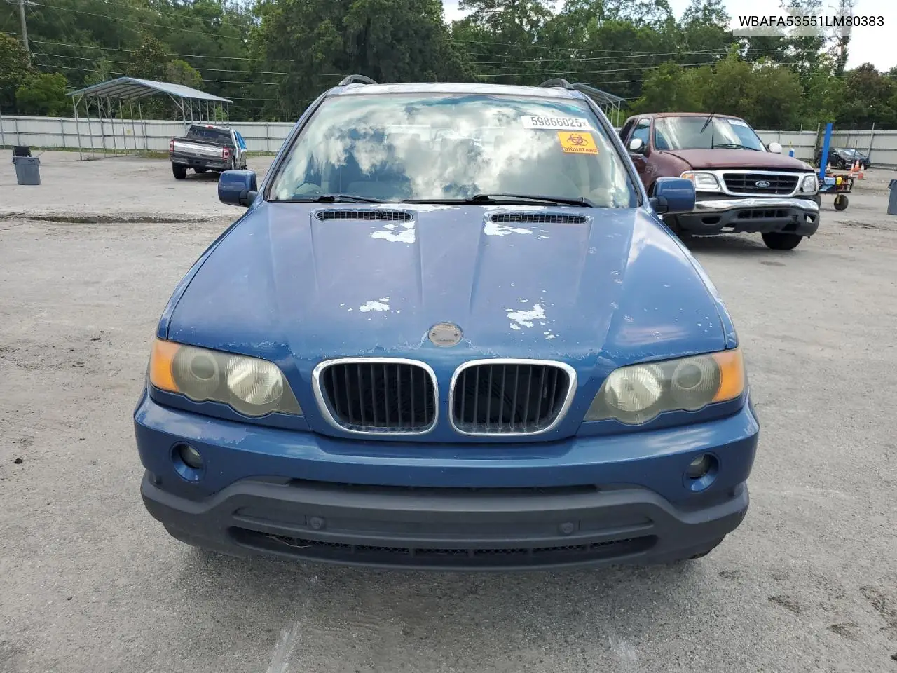 2001 BMW X5 3.0I VIN: WBAFA53551LM80383 Lot: 59866025